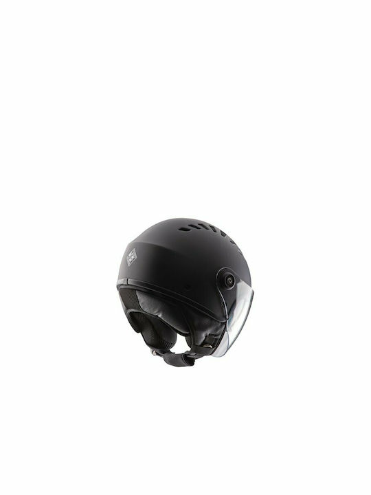 Tucano Urbano El'top Black Mat Motorcycle Helmet Jet ECE 22.05 920gr