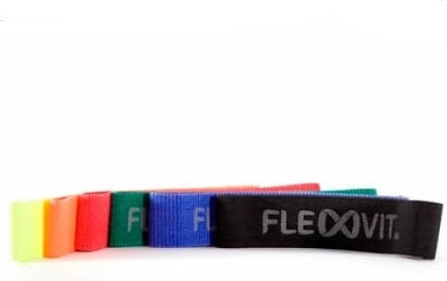 FlexVit Mini Mini Λάστιχο Γυμναστικής Loop Πολύ Σκληρό Μαύρο 0.3m