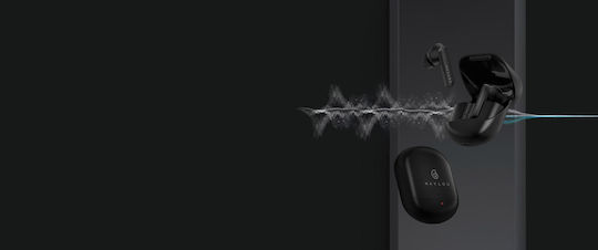 Haylou X1 Pro In-ear Bluetooth Handsfree Ακουστικά με Θήκη Φόρτισης Μαύρα