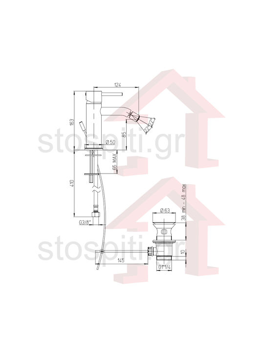Paini Cox Bidet Faucet