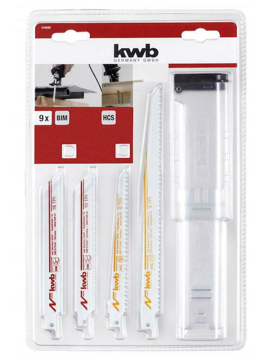 KWB 576090 Λάμες για Ξύλο 9τμχ