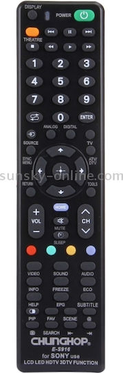 Chunghop Compatible Remote Control E-S916 for Τηλεοράσεις Sony