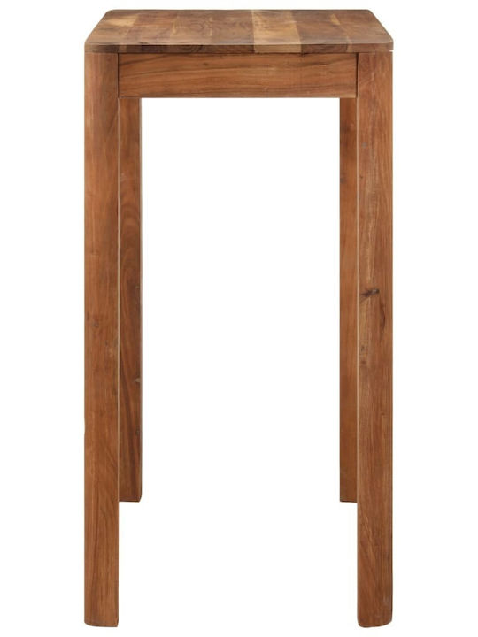 Table Bar from Solid Wood Natural 110x55x106cm