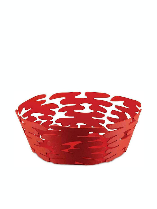 Alessi Barket Fruit Bowl Metallic Red 21x21x10cm