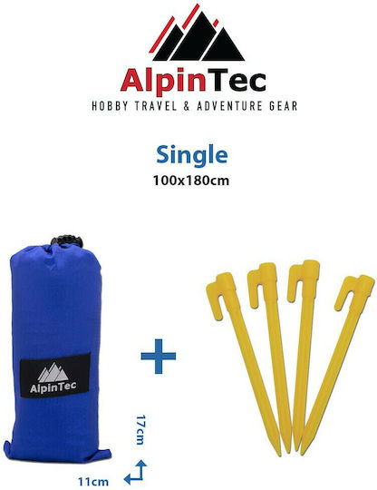 AlpinPro Favour Single Beach Mat Blue 180x100cm