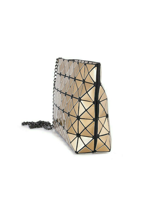 Crossbody Bag with Geometric Designs 02.6092_Gold