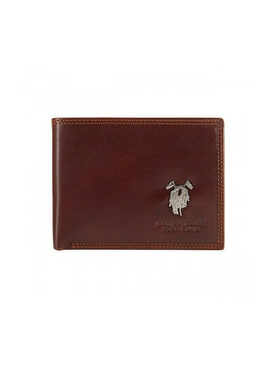 MEN'S LEATHER WALLET HARVEY MILLER POLO CLUB 3820-292E COFFEE