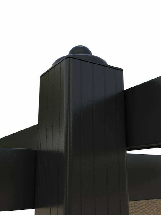 vidaXL Πτυσσόμενο Κιόσκι Κήπου Taupe 3x3m