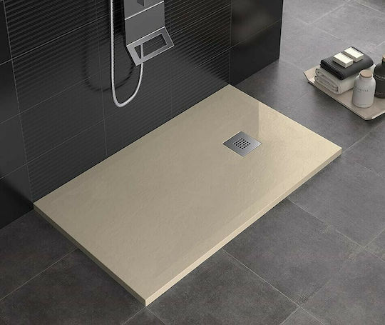 Karag Square Artificial Stone Shower Cream Pietra 90x90x2.5cm