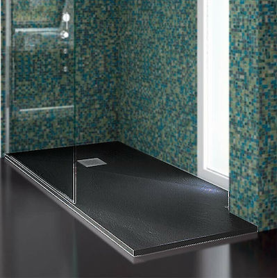 Karag Rectangular Artificial Stone Shower Ardesia Pietra 70x180x5.5cm