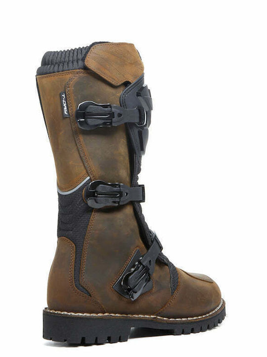 TCX Drifter Ανδρικά Μποτάκια Motocross Δερμάτινα T-Dry Αδιάβροχα Καφέ