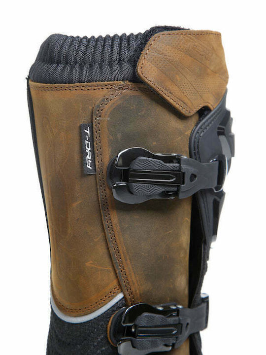 TCX Drifter Ανδρικά Μποτάκια Motocross Δερμάτινα T-Dry Αδιάβροχα Καφέ