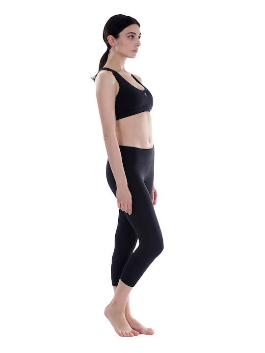 Women's Capri Running Legging Black