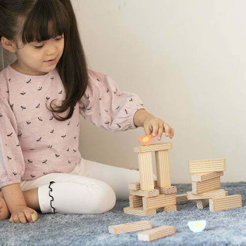 Classic World Jucărie de Stivuire Bird Stacking Game din Lemn pentru 36++ Luni