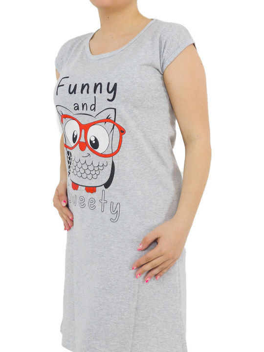Goodnight Sommer Damen Nachthemd Gray Funny N Sweety