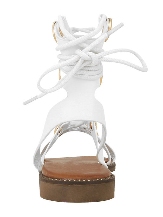 Women's Flat Sandals White