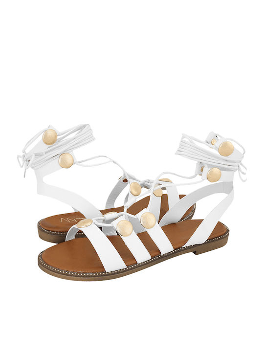 Women's Flat Sandals White