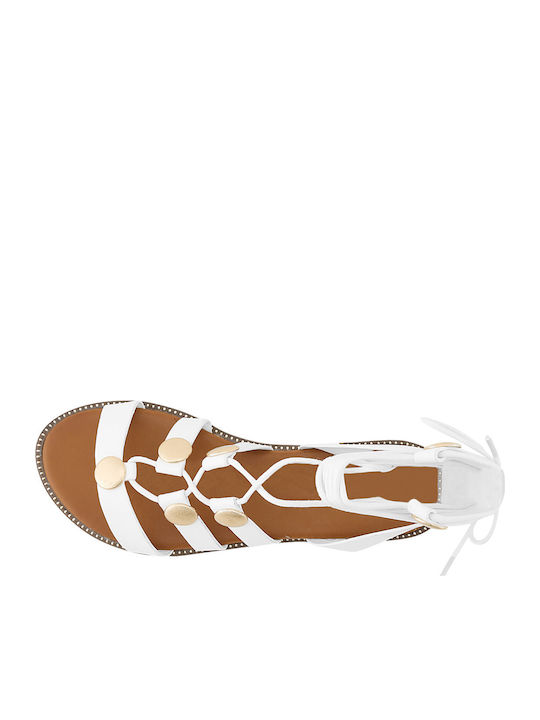 Women's Flat Sandals White