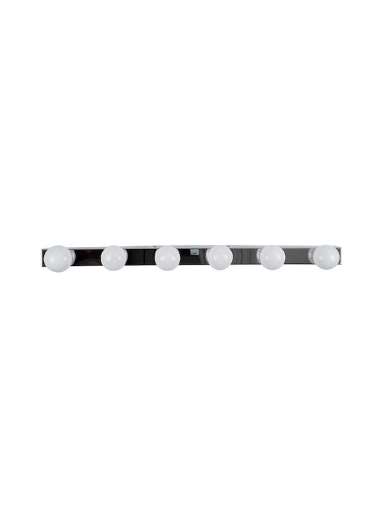 GloboStar BELLA Modern Leuchte Badezimmer mit Integrierter LED und Neutralweißes Licht Silber 70x6cm