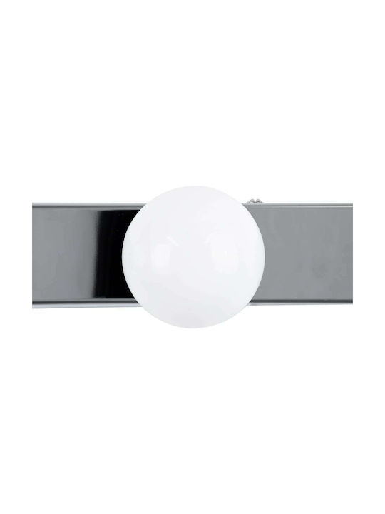 GloboStar BELLA Modern Leuchte Badezimmer mit Integrierter LED und Neutralweißes Licht Silber 70x6cm