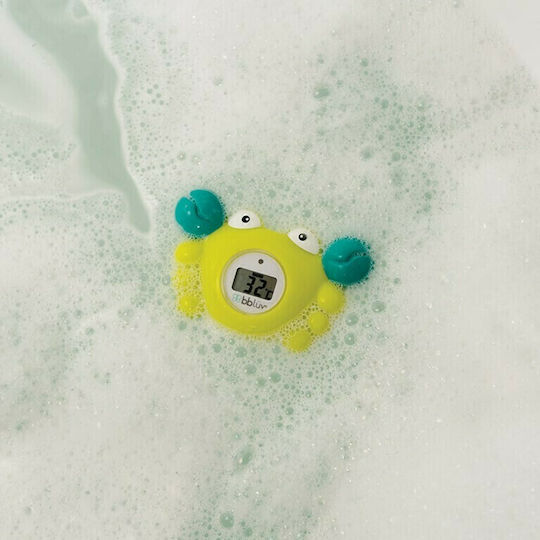 Bbluv Digital Bath Thermometer Crab 0°C - 50°C Green