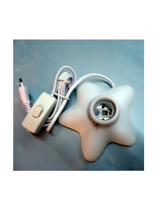 Eurolamp Decorative Lamp with Socket for Bulb E27 White