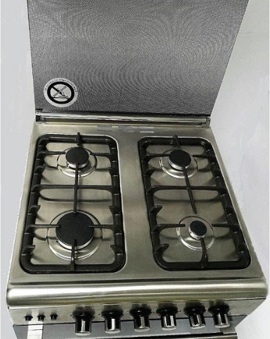 Din Gas Royal 9604 SF Κουζίνα Υγραερίου 68lt με Εστίες Υγραερίου Π60εκ. Inox