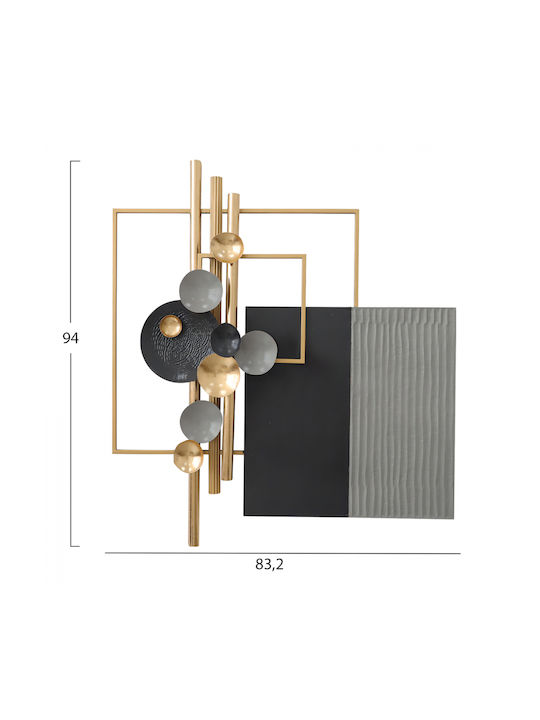 HomeMarkt Semnează de Perete din Metal 83.2x10.2x94cm 1pcs