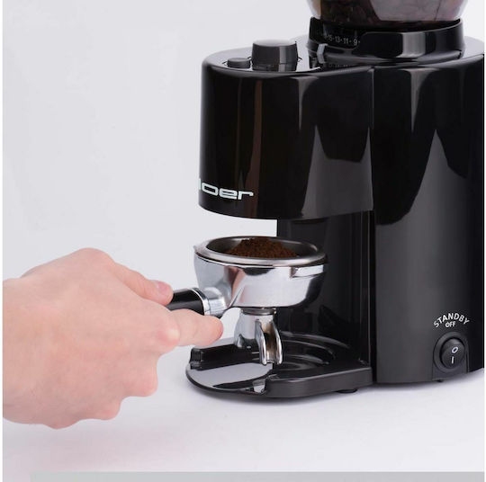 Cloer Molin de cafea comercial La cerere 150W cu capacitate de retinere a cafelei 300gr