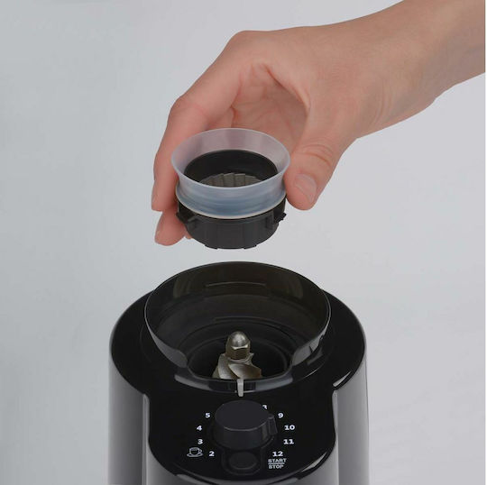 Cloer Molin de cafea comercial La cerere 150W cu capacitate de retinere a cafelei 300gr