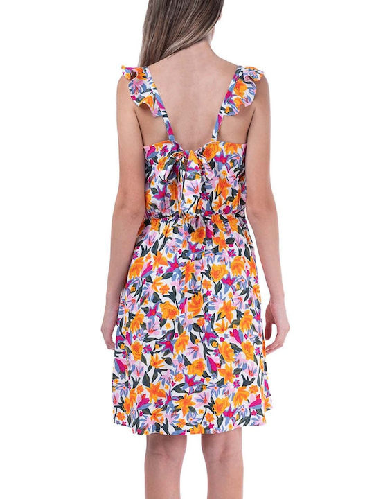 Vero Moda Sommer Mini Kleid mit Rüschen Blumen