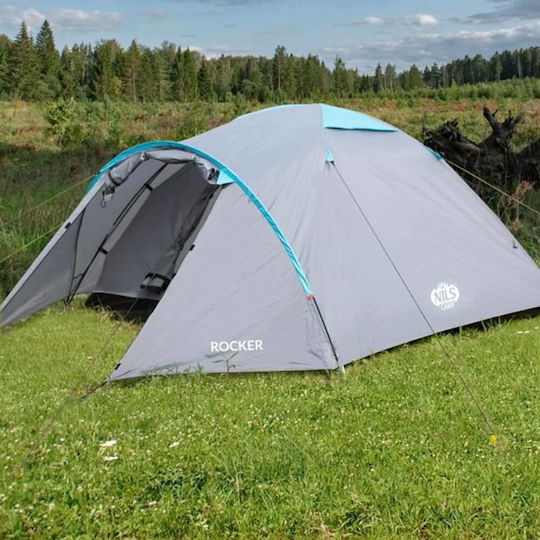Camp NC6013 Σκηνή Camping Igloo Ορειβασίας Λευκή με Διπλό Πανί 4 Εποχών για 3 Άτομα Αδιάβροχη 3000mm 345x210x130εκ.