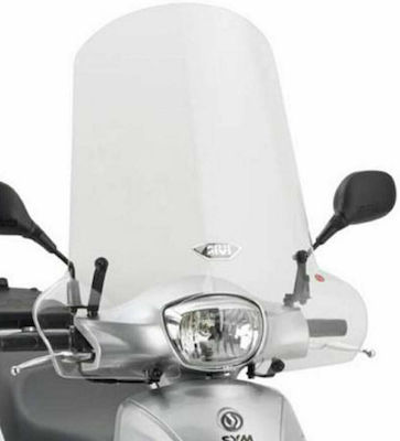 Givi Motorcycle Windshield & Windscreen Transparent Visor for Sym Symphony 125 / Symphony 50 7053A