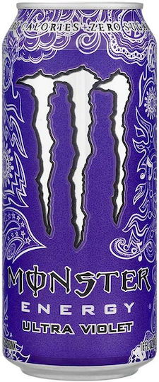 Monster Energy Drink Ultra Violet Energy Drink Zero Sugar with Carbonation, Sugar-Free in Box 500ml