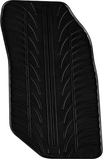 Gledring Set of Front and Rear Mats 4pcs from Rubber Black