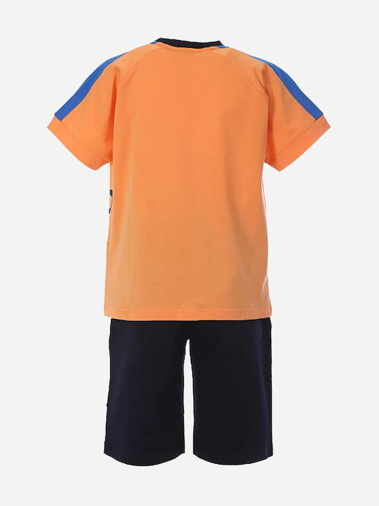 Matoufrance Kinder Set mit Shorts Sommer 2Stück Orange