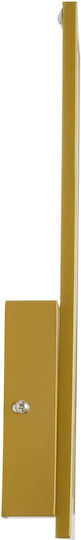 GloboStar Tiara Modern Lamp Wall with Integrated LED and Adjustable White Light Gold 32x32cm