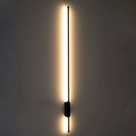 GloboStar Harlem Modern Lamp Wall with Integrated LED and Adjustable White Light Black 120x120cm