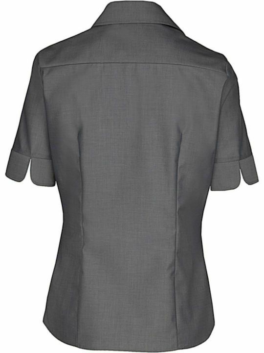 Seidensticker Women's Monochrome Short Sleeve Shirt Anthracite