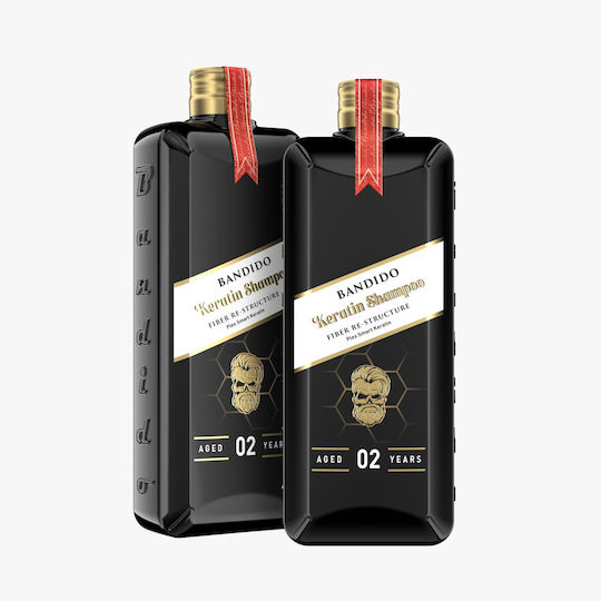 Bandido Keratin Σαμπουάν Αναδόμησης/Θρέψης & Ενυδάτωσης για Όλους τους Τύπους Μαλλιών 350ml