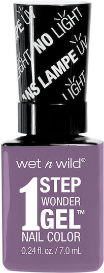 Wet n Wild 1 Step Wondergel Glossy Βερνίκι Νυχιών Μακράς Διαρκείας Μωβ 7ml