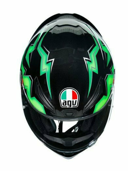 AGV K1 Kripton Black/Green Κράνος Μηχανής Full Face DOT / ECE 22.05 1500gr