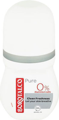 Borotalco Pure Αποσμητικό 48h σε Roll-On Χωρίς Αλουμίνιο 50ml