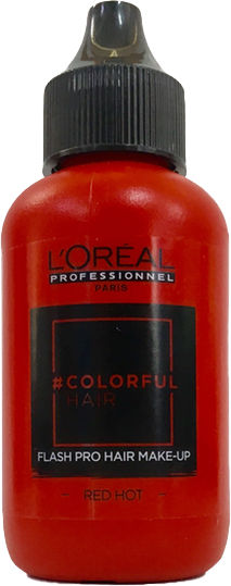 L'Oréal Professionnel Colorful Hair Flash Pro Hair Make Up Temporary Hair Dye Red Hot 60ml