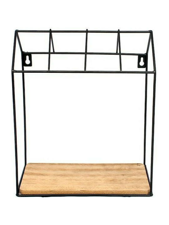 Shelf Wall Black 25x13x30cm