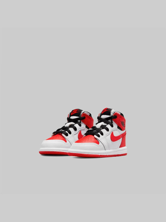 Sneakers pentru copii Mare 1 Retro High OG White / University Red / Black