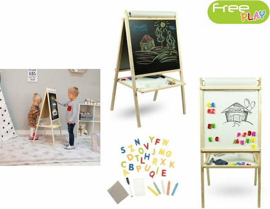 FreeOn Μαυροπίνακας Διπλής Όψης Επιδαπέδιος 37x43x95εκ.