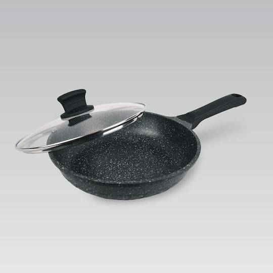 Maestro Pan Mit Deckel aus Aluminium mit Steinbeschichtung 28cm