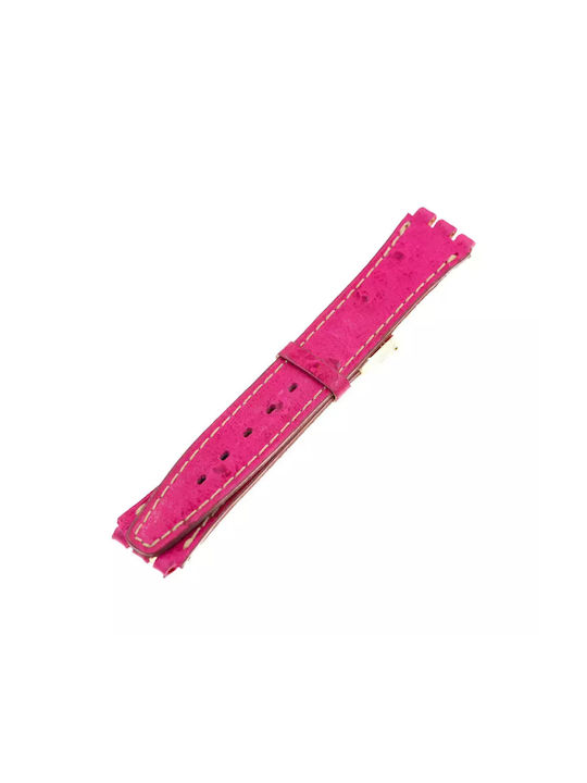 Swatch Δερμάτινο Λουράκι Ροζ 16mm