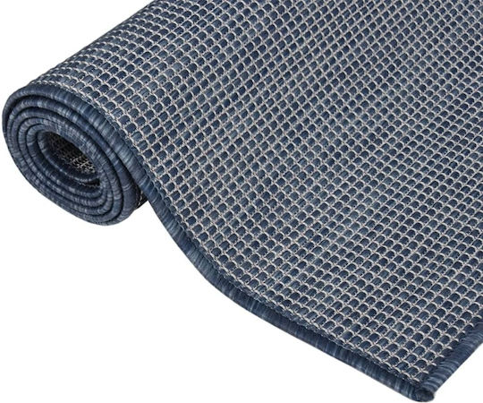 vidaXL Outdoor Runner Blue 80x150cm